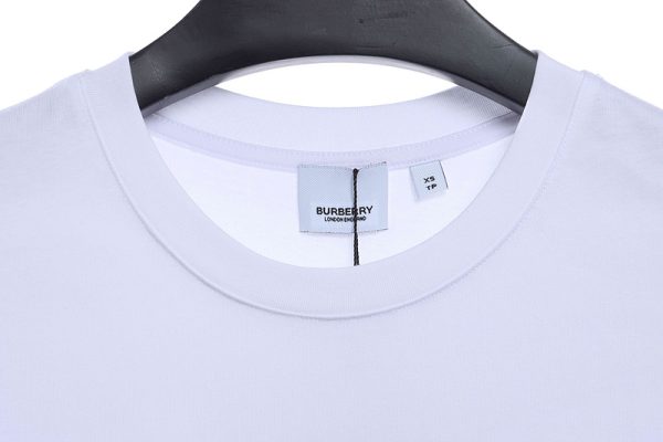 pk_god_batch_burberry_logo_embroidered_teddy_bear_short_sleeves_white_1BF82F32FE81A PK God Batch Burberry logo embroidered teddy bear short sleeves white