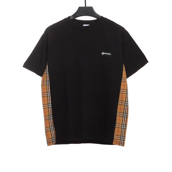 PK God Batch Burberry waist plaid patchwork short sleeves
