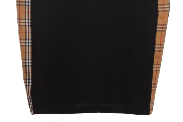 PK God Batch Burberry waist plaid patchwork short sleeves