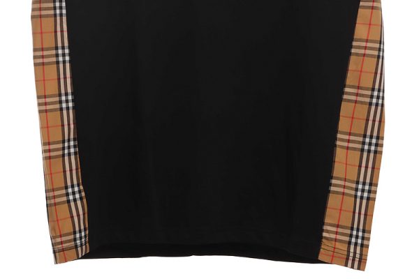 PK God Batch Burberry waist plaid patchwork short sleeves