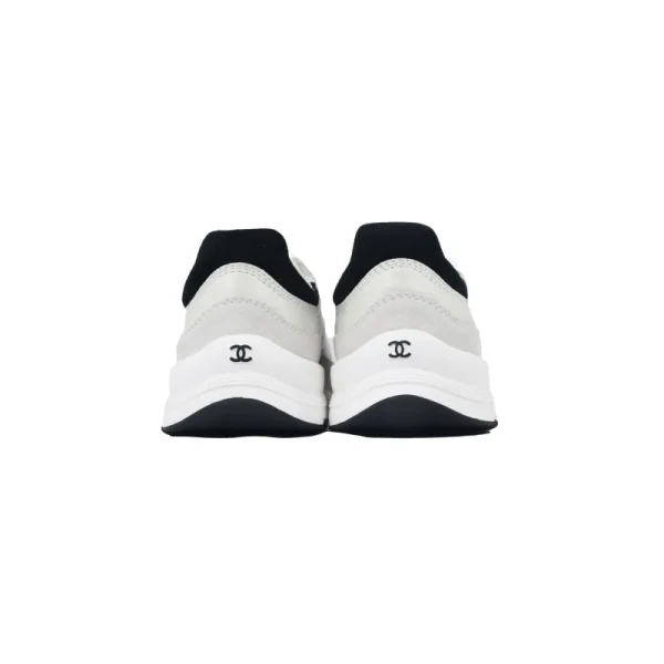 PK God Batch Chanel Interlocking CC Logo Calfskin & Suede Calfskin Sneakers White