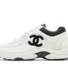 PK God Batch Chanel Low Top Trainer Suede White Black PK God Batch Chanel Low Top Trainer Suede White Black