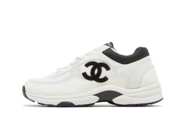 PK God Batch Chanel Low Top Trainer Suede White Black PK God Batch Chanel Low Top Trainer Suede White Black