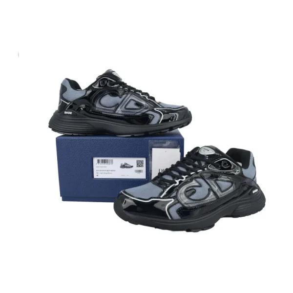 pk_god_batch_dior_b30_round_head_logo_sneakers_patent_leather_gray_1CEDD647B2719 PK God Batch Dior B30 Round Head Logo Sneakers Patent Leather Gray