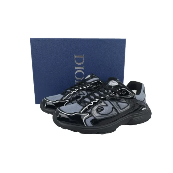 pk_god_batch_dior_b30_round_head_logo_sneakers_patent_leather_gray_1CEDD647C1619 PK God Batch Dior B30 Round Head Logo Sneakers Patent Leather Gray