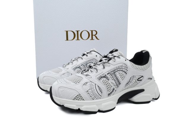 pk_god_batch_dior_chrono_sneaker_mesh_with_white_and_black_leather_effect_panels_1BEEB1557C115 PK God Batch Dior Chrono Sneaker Mesh with White and Black Leather-Effect Panels