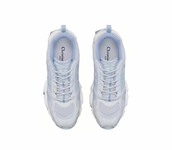 pk_god_batch_dior_chrono_sneaker_white_and_sky_blue_mesh_and_leather_effect_panels_1BEDAEC1A481F PK God Batch Dior Chrono Sneaker White and Sky Blue Mesh and Leather-Effect Panels