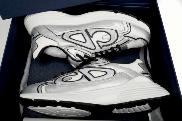 pk_god_batch_dior_light_grey__b30__sneakers_black_silver_3sn279_zma1_6141_1AE3113FB2014 PK God Batch Dior Light Grey 'B30' Sneakers Black Silver 3SN279 ZMA1 6141