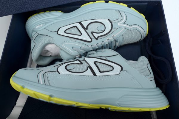 PK God Batch Dior Light Grey 'B30' Sneakers New Blue 3SN27ZIR-16536