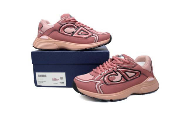 PK God Batch Dior Light Grey 'B30' Sneakers Pink 3SN27ZIR-16536