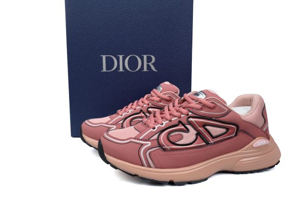 PK God Batch Dior Light Grey 'B30' Sneakers Pink 3SN27ZIR-16536