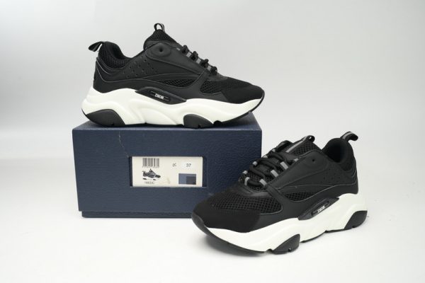 PK God Batch Dior White, Blue, & Black 'B22' Sneakers Black And White