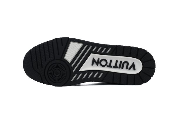 pk_god_batch_louis_vuitton_lv_trainer_black_damier_3d_denim_1ad6dx_1C348631C1013 PK God Batch Louis Vuitton LV Trainer Black Damier 3D Denim 1AD6DX