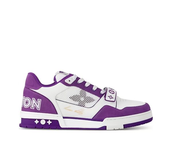 pk_god_batch_louis_vuitton_lv_trainer_monogram_strap_white_purple_1B16AC7526917 PK God Batch LOUIS VUITTON Trainer Monogram Strap White Purple