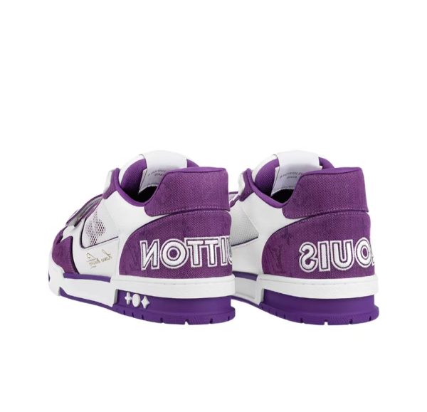 pk_god_batch_louis_vuitton_lv_trainer_monogram_strap_white_purple_1B16AC7545919 PK God Batch LOUIS VUITTON Trainer Monogram Strap White Purple
