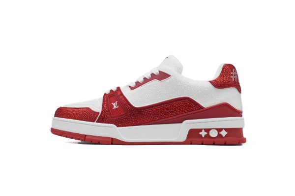PK God Batch Louis Vuitton LV Trainer Red PK God Batch Louis Vuitton LV Trainer Red