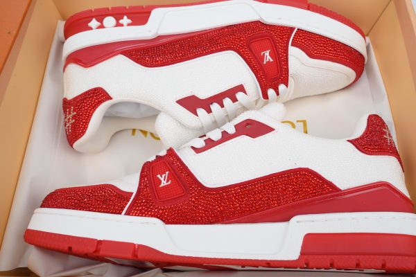 pk_god_batch_louis_vuitton_lv_trainer_red_1C3481C3C0816 PK God Batch Louis Vuitton LV Trainer Red