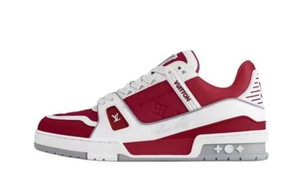 PK God Batch Louis Vuitton LV Trainer Sari Red PK God Batch Louis Vuitton LV Trainer Sari Red