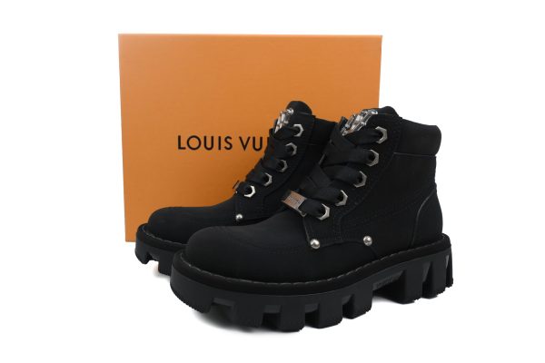 PK God Batch LOUIS VUITTON Martin boots Black pk02