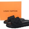 PK God Batch LOUIS VUITTON Pool Pillow Comfort Black relief