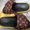 PK God Batch LOUIS VUITTON Pool Pillow Comfort Brown metal label