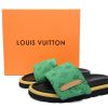 PK God Batch LOUIS VUITTON Pool Pillow Comfort Green denim with yellow label