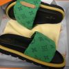PK God Batch LOUIS VUITTON Pool Pillow Comfort Green denim with yellow label