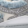 PK God Batch Louis Vuitton Skate Horse Hair Gray White Diamond