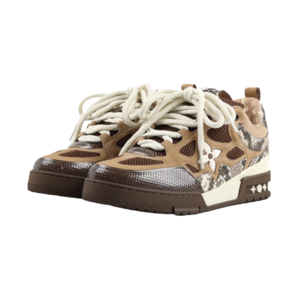 pk_god_batch_louis_vuitton_skate_sneaker_brown_snakeskin_1B0367A09F418 PK God Batch LOUIS VUITTON Skate Sneaker Brown Snakeskin