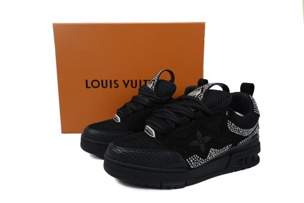 pk_god_batch_louis_vuitton_skate_trainer_black_swarovski_monogran_1abmhv_1B546C99FB812 PK God Batch Louis Vuitton Skate Trainer Black Swarovski Monogran 1ABMHV