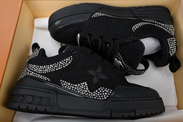 pk_god_batch_louis_vuitton_skate_trainer_black_swarovski_monogran_1abmhv_1B546C9ACB019 PK God Batch Louis Vuitton Skate Trainer Black Swarovski Monogran 1ABMHV