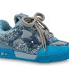 PK God Batch Louis Vuitton Skate Trainer Blue Swarovski Monogram