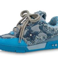 PK God Batch Louis Vuitton Skate Trainer Blue Swarovski Monogram PK God Batch Louis Vuitton Skate Trainer Blue Swarovski Monogram