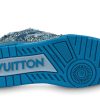 PK God Batch Louis Vuitton Skate Trainer Blue Swarovski Monogram