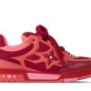 PK God Batch Louis Vuitton Skate Trainer Red Orange