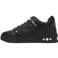 PK God Batch LOUIS VUITTON Trainer All Black Embossing 1AARER PK God Batch LOUIS VUITTON Trainer All Black Embossing 1AARER