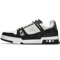 PK God Batch LOUIS VUITTON Trainer Black And White Cloth Cover VL1202 PK God Batch LOUIS VUITTON Trainer Black And White Cloth Cover VL1202