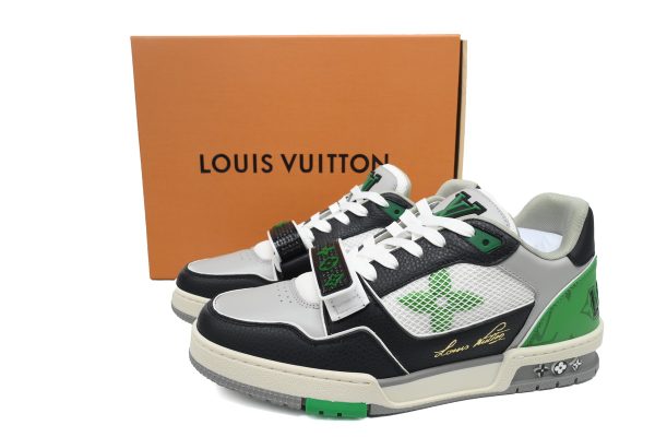 PK God Batch LOUIS VUITTON Trainer Black Green