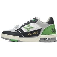 PK God Batch LOUIS VUITTON Trainer Black Green PK God Batch LOUIS VUITTON Trainer Black Green