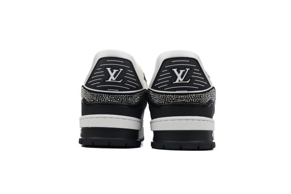 pk_god_batch_louis_vuitton_trainer_black_white_swarovski_1abm08__1C34846857B14 PK God Batch Louis Vuitton Trainer Black White Swarovski 1ABM08