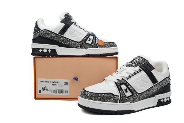 pk_god_batch_louis_vuitton_trainer_black_white_swarovski_1abm08__1C34846B50D1C PK God Batch Louis Vuitton Trainer Black White Swarovski 1ABM08