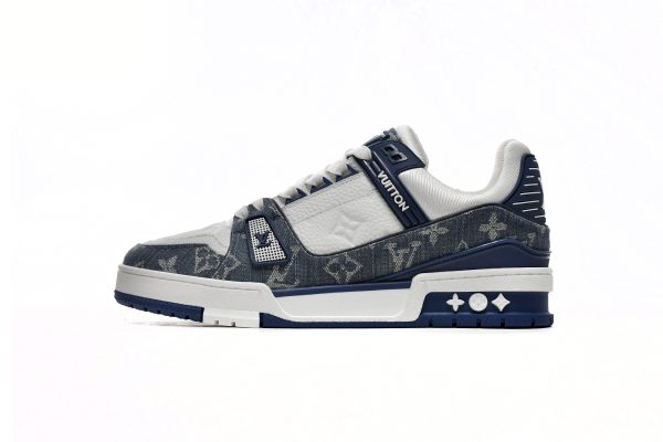 PK God Batch LOUIS VUITTON Trainer Cowboy Blue FD0291 PK God Batch LOUIS VUITTON Trainer Cowboy Blue FD0291