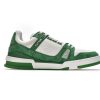 PK God Batch LOUIS VUITTON Trainer Green Cloth Surface VL1201