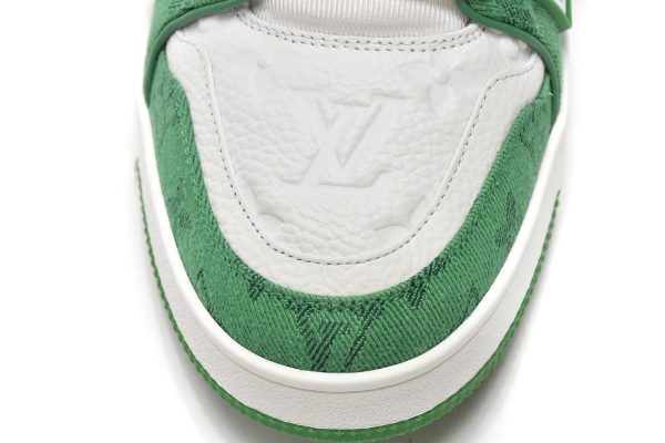 PK God Batch LOUIS VUITTON Trainer Green Cloth Surface VL1201