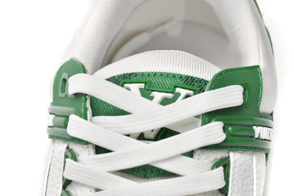 PK God Batch LOUIS VUITTON Trainer Green Cloth Surface VL1201