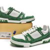 PK God Batch LOUIS VUITTON Trainer Green Cloth Surface VL1201