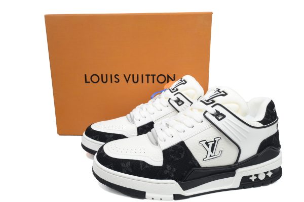 PK God Batch LOUIS VUITTON Trainer White and black
