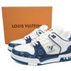 PK God Batch LOUIS VUITTON Trainer White and blue denim
