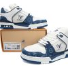 PK God Batch LOUIS VUITTON Trainer White and blue denim