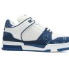 PK God Batch LOUIS VUITTON Trainer White and blue denim